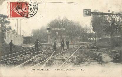 / CPA FRANCE 13 "Marseille, gare de la Blancarde"