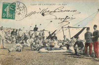 CPA FRANCE 13 "Camp de Carpiagne" / MILITAIRE