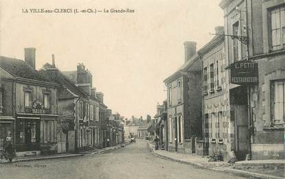 CPA FRANCE 41 "La Ville aux Clercs, la Grande rue"