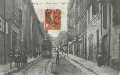 / CPA FRANCE 13 "Marseille, bld Vauban" / TRAMWAY