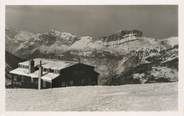 74 Haute Savoie / CPSM FRANCE 74 "Les Houches, La Hutte, vue sur la chaine des Fizz"