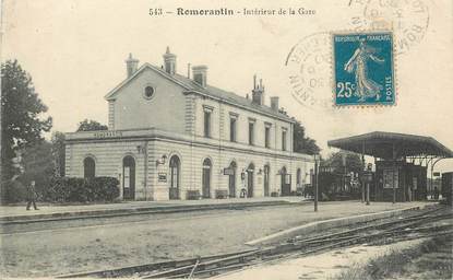 CPA FRANCE 41 "Romorantin, interieur de la Gare" / TRAIN