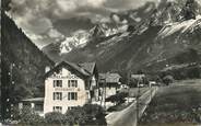 74 Haute Savoie / CPSM FRANCE 74 "Les Houches, hôtel des Roches et la chaine des Aiguilles"