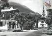 / CPSM FRANCE 74 "Les Houches, Mont Blanc, la poste et l'église"