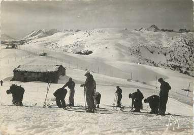 / CPSM FRANCE 74 "Les Houches, plateau de Bellevue et le Prarion" / SKI