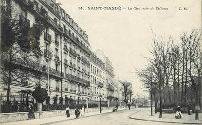 / CPA FRANCE 94 "Saint Mandé, la chaussée de l'étang"