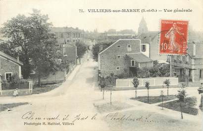 / CPA FRANCE 94 "Villiers sur Marne, vue générale"