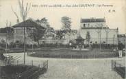 94 Val De Marne / CPA FRANCE 94 "Ivry sur Seine, Parc Jules Coutant, les parterres"