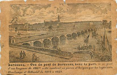 CPA FRANCE 33 "Bordeaux, le pont et le port"