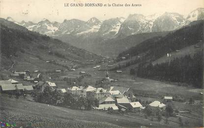 / CPA FRANCE 74 "Le Grand Bornand et la chaine des Aravis"