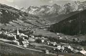 74 Haute Savoie / CPSM FRANCE 74 "Le Grand Bornand, vue générale chaîne des Aravis"