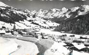 74 Haute Savoie / CPSM FRANCE 74 "Le Grand Bornand, vue générale, chaîne des Aravis"