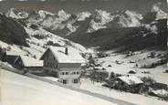 74 Haute Savoie / CPSM FRANCE 74 "Le Grand Bornand, hôtel Everest et chaînes des Aravis"