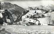 74 Haute Savoie / CPSM FRANCE 74 "Mont Saxonnex, l'église et le Môle sous la neige"
