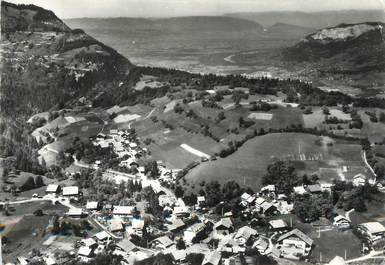 / CPSM FRANCE 74 "Mont Saxonnex, vue générale aérienne sur Pincru, la vallée de l'Arve et le Mont Salève"