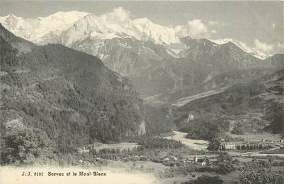 CPA FRANCE 74 "Servoz et le Mont Blanc"