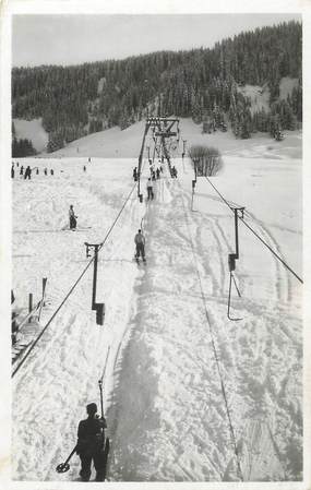 / CPSM FRANCE 74 " Megève, le remonte pente" / SKI