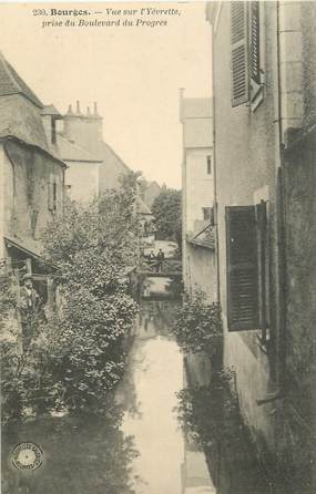 CPA FRANCE 18 "Bourges, vue sur l'Yévrette"