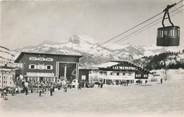 74 Haute Savoie / CPSM FRANCE 74 " Megève, le téléphérique de Rochebrune et les aiguilles de Warrens"