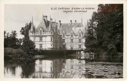 CPA FRANCE 37 "Le Chateau d'Azay le Rideau, façade orientale"