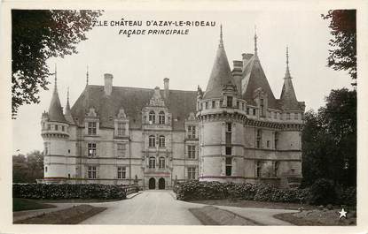 CPA FRANCE 37 "Le Chateau d'Azay le Rideau, façade principale"