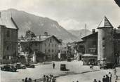 74 Haute Savoie / CPSM FRANCE 74 "Megève, place de l'église et Rochebrune"