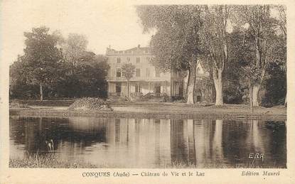 CPA FRANCE 11 "Conques, chateau de vie et le lac"