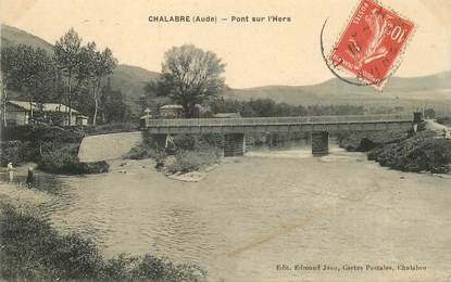 CPA FRANCE 11 "Chalabre, le pont sur l'Hers"