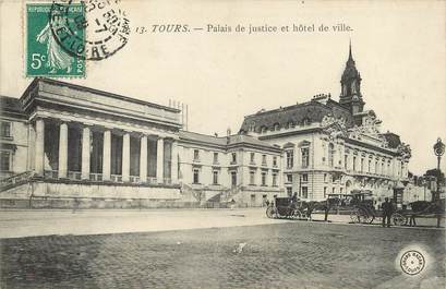 CPA FRANCE 37 "Tours, Palais de justice"