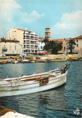 / CPSM FRANCE 83 "Sainte Maxime, le port et l'église"