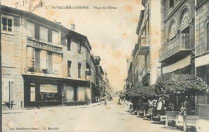 CPA FRANCE 26 "Saint Vallier sur Rhone, Place de l'Orme"