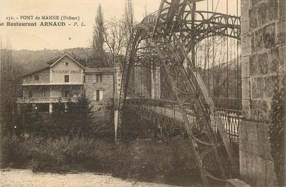 CPA FRANCE 26 "Pont de Manne, Restaurant Arnaud"