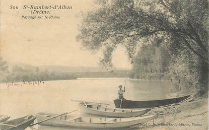 CPA FRANCE 26 "Saint Rambert d'Albon, paysage sur le Rhône"