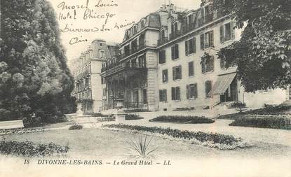 CPA FRANCE 01 "Divonne les bains, le Grand Hotel"