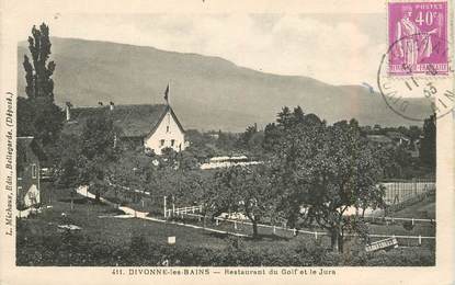 CPA FRANCE 01 "Divonne les bains, restaurant du Golf et le Jura"