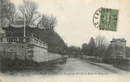 / CPA FRANCE 95 "Eaubonne, kiosque du Val Joli et route de Sainte Leu"