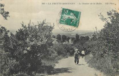 / CPA FRANCE 95 "La frette Montigny, le sentier de la Halte"