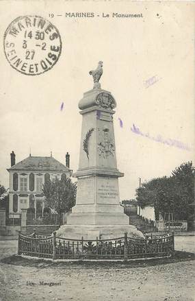 / CPA FRANCE 95 "Marines, le monument"