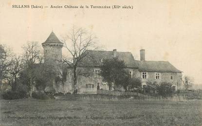 CPA FRANCE 38 " Sillans, ancien chateau de la Thivollière"