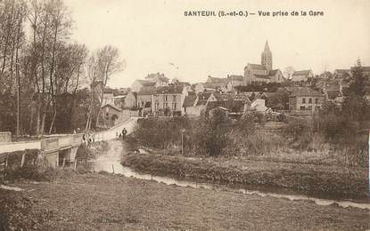 / CPA FRANCE 95 "Santeuil, vue prise de la gare"