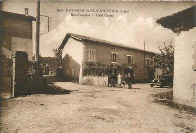 CPA FRANCE 38 " Pommier de Beaurepaire, Café Carras"