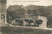 38 Isere CPA FRANCE 38 "Montaud, la place et les montagnes"