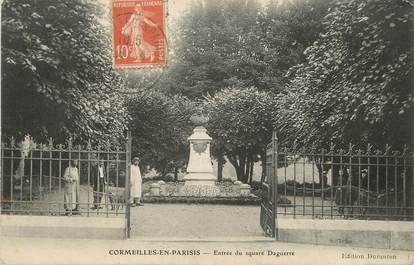 / CPA FRANCE 95 "Cormeilles en Parisis, entrée du square Daguerre"