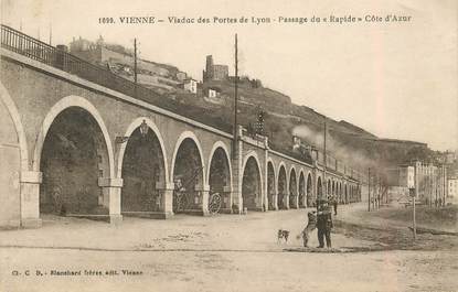 CPA FRANCE 38 "Vienne, viaduc des Portes de Lyon"