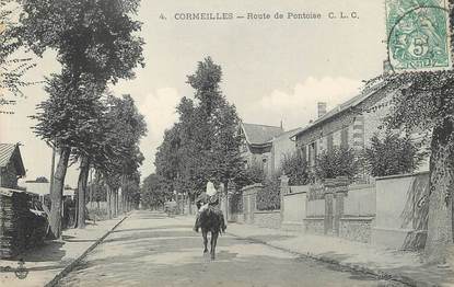 / CPA FRANCE 95 "Cormeilles, route de Pontoise"