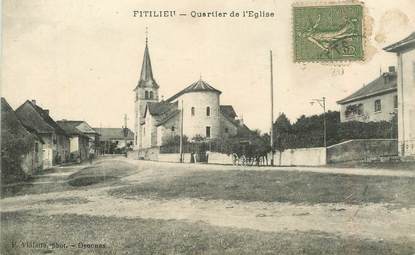 CPA FRANCE 38 "Fitilieu, quartier de l'Eglise"