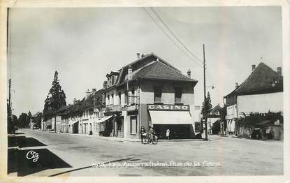 CPSM FRANCE 38 "Les Abrets, rue de la gare"