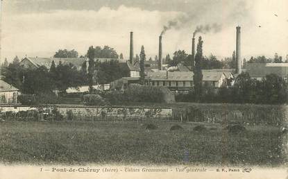 CPA FRANCE 38 "Pont de Chéruy, Usines Grammont, vue générale"