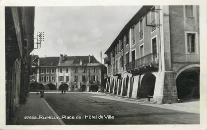 / CPSM FRANCE 74 "Rumilly, place de l'hôtel de ville"