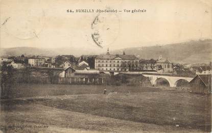 / CPA FRANCE 74 "Rumilly,  vue générale "